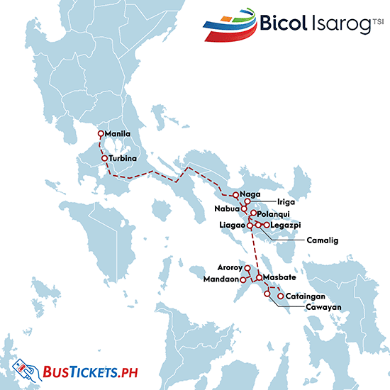 Bicol Isarog Bus Online Booking, Schedules, and Routes